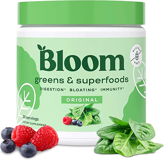 BLOOM NUTRITION Super Greens Powder Smoothie & Juice Mix